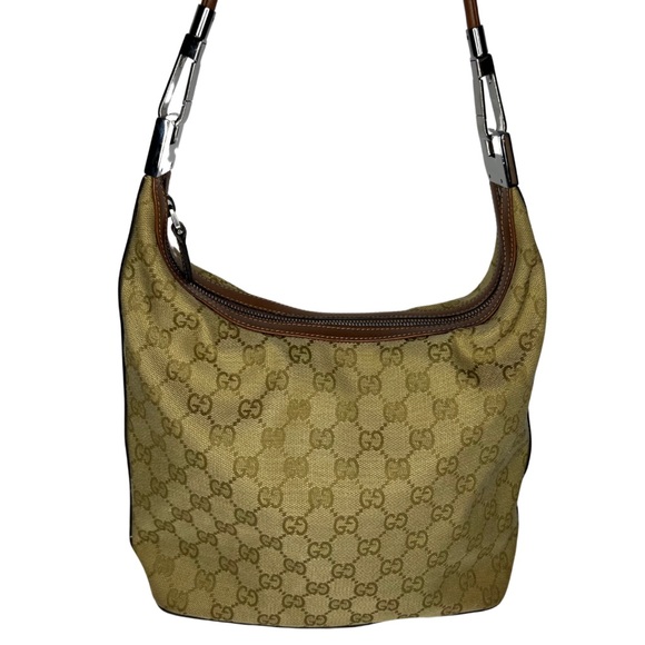 Gucci | Authentic Vintage Signature Monogram Hobo Shoulder Bag Y2K Style - Picture 6 of 17